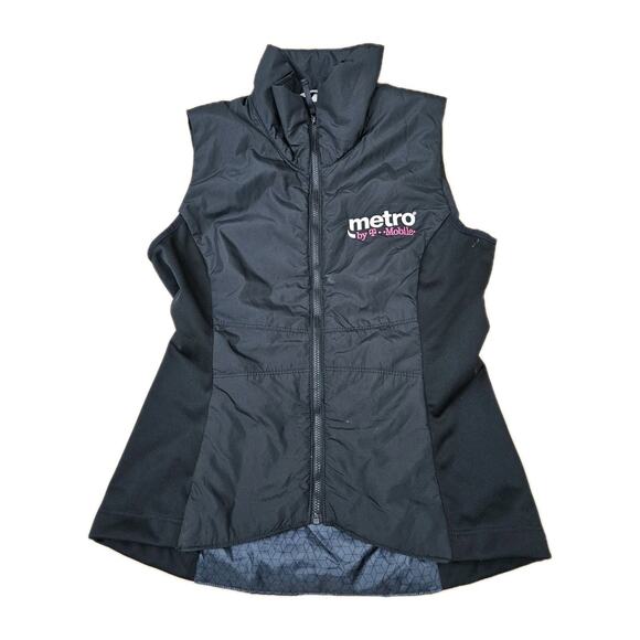 Metro By T-Mobile Vest Women’s XS Black Full Zip Logo Employee Uniform - Picture 1 of 8